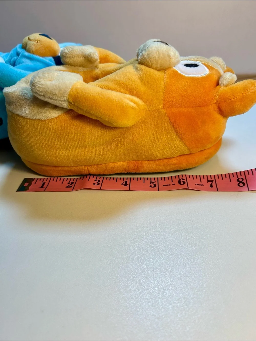 Bluey Plush Slippers for Kids - Soft Cozy Indoor Shoes, 11/12